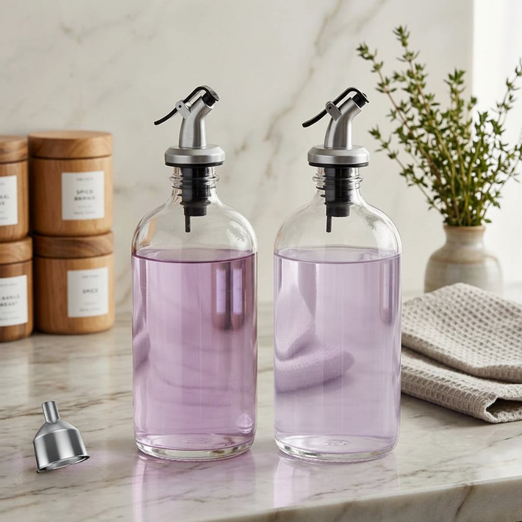 Refillable Mouthwash Dispenser Set, 2pcs